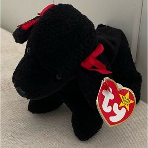TY Beanie Baby GIGI the Poodle Dog Black toy poodle plush stuffed  animal 90s